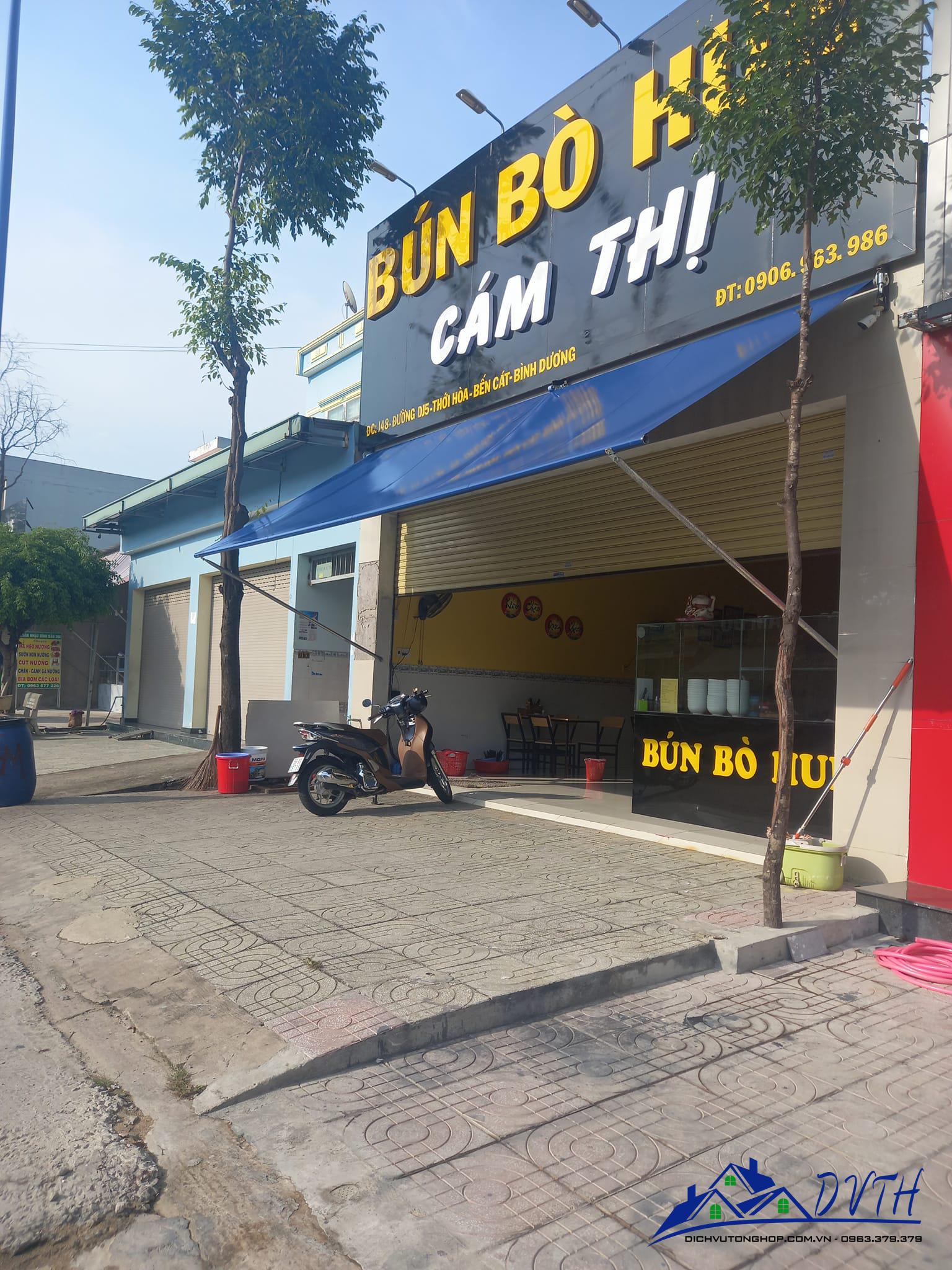 Mái che bạt kéo tại Đồng Tháp